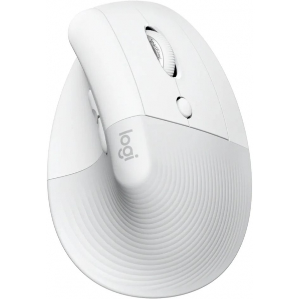 Logitech LIFT 人體工學垂直滑鼠 (珍珠白) 57度手握姿勢